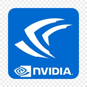 Nvidia Geforce Square Blue Icon HD PNG