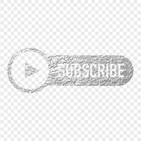 HD Silver Metal Texture Youtube Subscribe Button Logo PNG