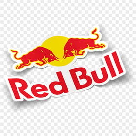 HD Red Bull Logo 3D Stickers PNG