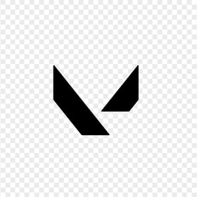 HD Valorant Black Symbol Icon Sign Logo PNG