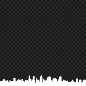 Skyline Cityscape White City Silhouette PNG