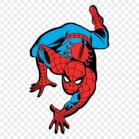 HD Crawling Spiderman Hero Character Cartoon Marvel PNG