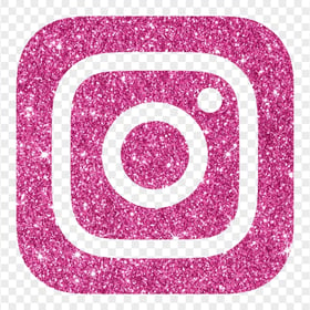 HD Aesthetic Instagram Pink Glitter Square Logo Icon PNG