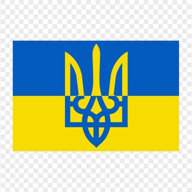 Ukraine Trident Sign Flag HD PNG