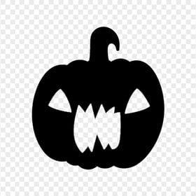 Black Halloween Pumpkin Scary Shape Silhouette