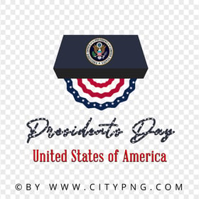 America Presidents Day Design Transparent Background
