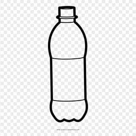 HD Outline Plastic Water Liquid Bottle Icon PNG