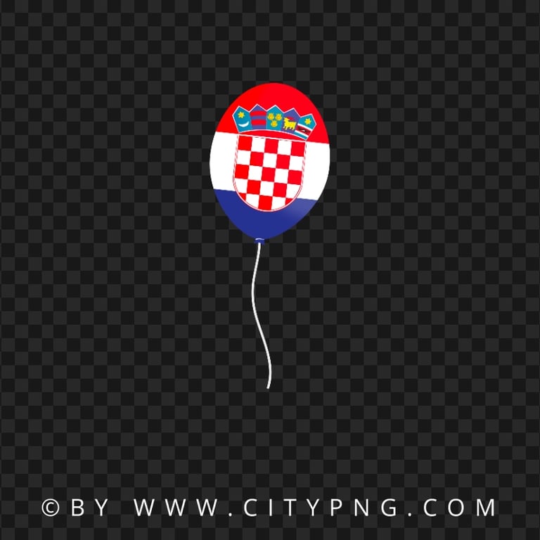 HD Croatia Flag Balloon Transparent PNG