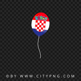 HD Croatia Flag Balloon Transparent PNG
