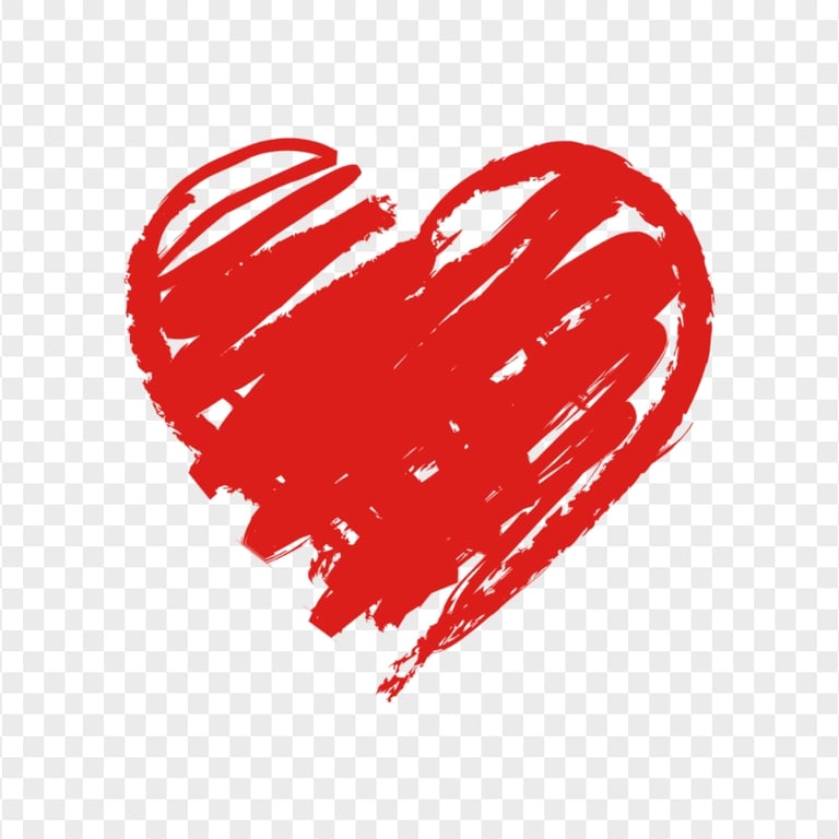 Red Chalk Heart Love Valentine