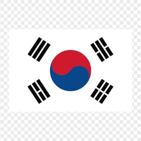 HD South Korean Flag Transparent Background