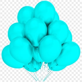 HD Blue Party Birthday Celebration Balloons PNG