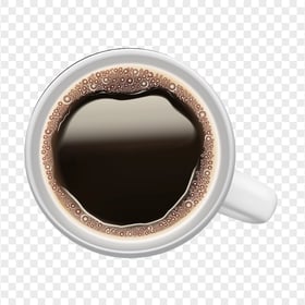 HD Cup Of Coffee Top View PNG