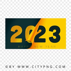 2023 Happy New Year Graphic Design Image PNG