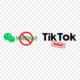 TikTok With WeChat Logos Banned Ban