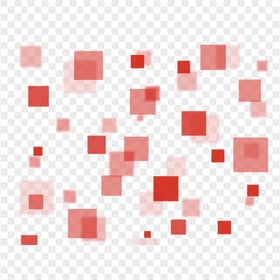 HD Red Square Bokeh Lens PNG