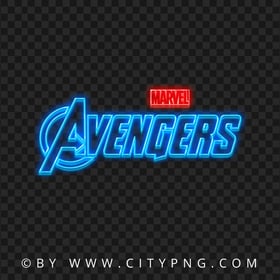 Avengers Neon Logo Download PNG