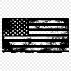 Black Grunge American USA Flag