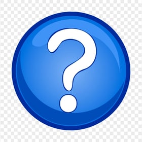 Blue & White Clipart Circle Question Mark Icon HD PNG