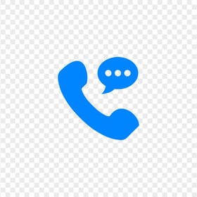HD Blue Connected Phone Icon Transparent PNG