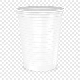 HD White Disposable Plastic Cup PNG