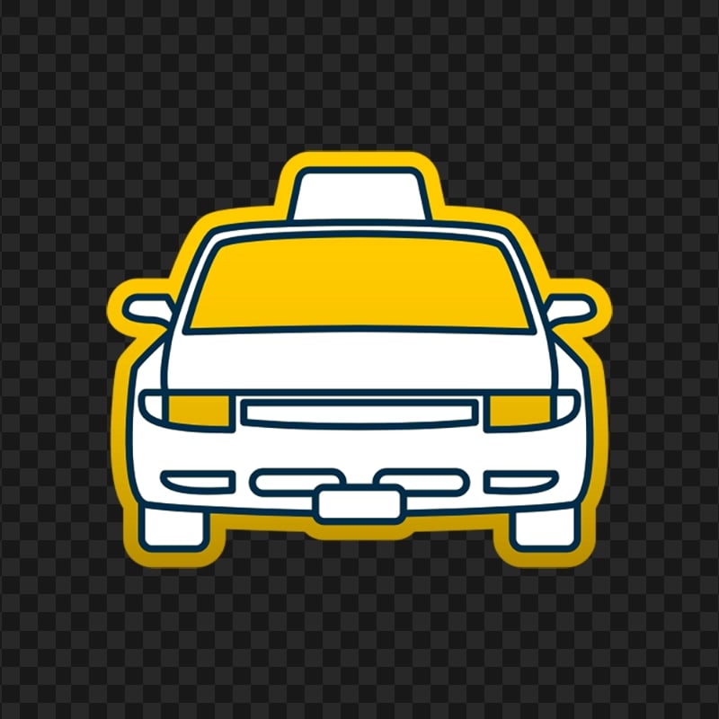 Sticker Taxi Cab Icon PNG | Citypng
