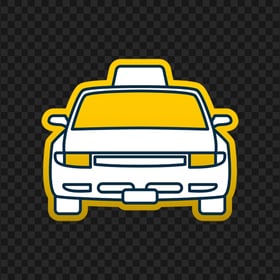 Sticker Taxi Cab Icon PNG