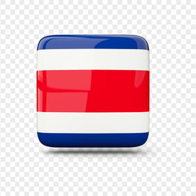 PNG Costa Rica Square Glossy Flag Icon