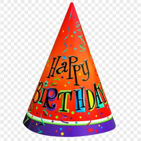 HD Colored Birthday Party Hat Transparent Background