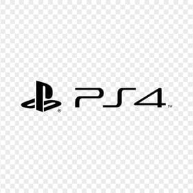 Playstation PS4 Black Logo Transparent Background