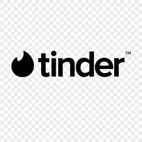 New Modern Tinder Logo Black Version