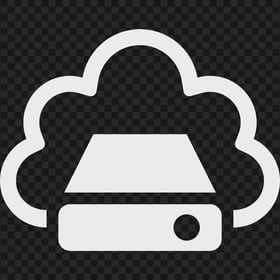 PNG Gray Storage Cloud Service icon