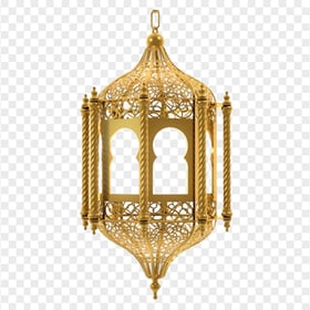 Gold Arabic Ramadan Light Lantern Lamp