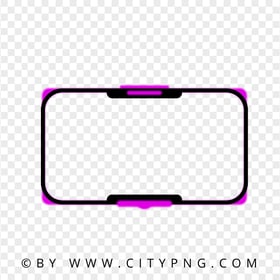Gaming Streaming Overlay Purple Glowing Twitch Frame