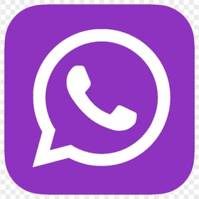 HD Purple & White Whatsapp Wa Whats App Square Logo Icon PNG