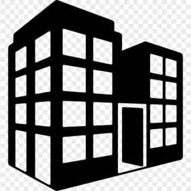 Building Business Black Icon PNG Image