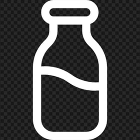 HD White Milk Water Bottle Icon PNG