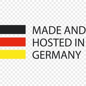 Made And Hosted In Germany Sign HD PNG