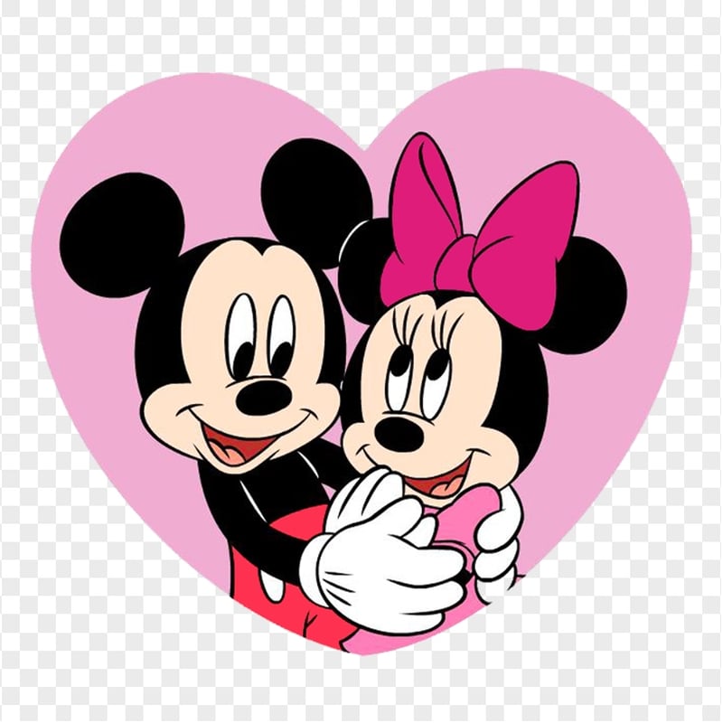 PNG Mickey Mouse Minnie Mouse Love Heart Shape Citypng