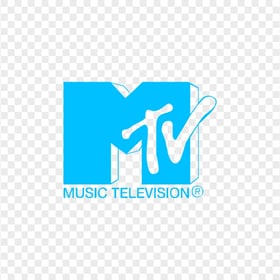 HD MTV Blue Logo Transparent PNG