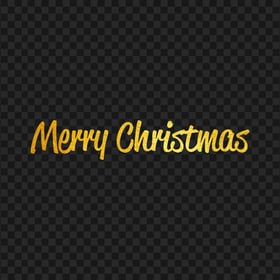 PNG Gold Merry Christmas Text Typography
