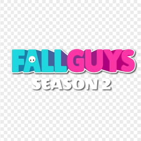 HD Fall Guys Season 2 Horizontal Logo PNG