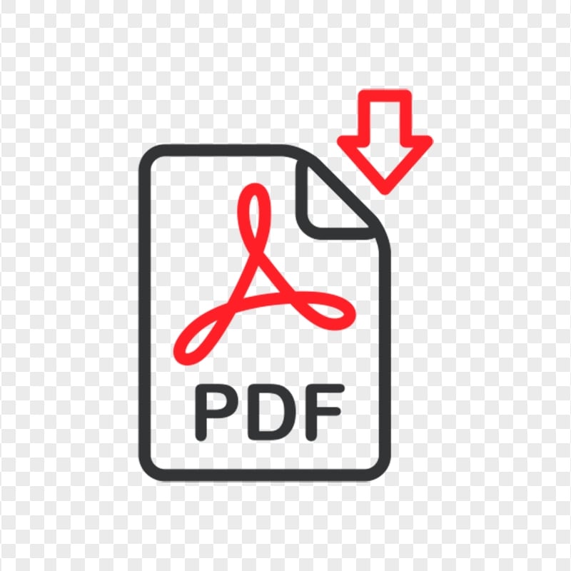 Download PDF File Black & Red Icon PNG