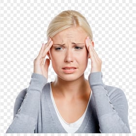 Woman Feeling Dizzy Pain Migraine Headache Sick
