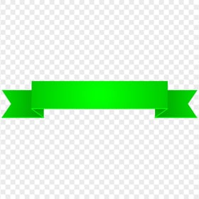 HD Green Ribbon Banner Illustration PNG