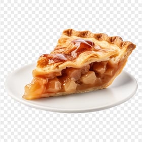 HD PNG Slice Of Sweet Pear Pie Dessert on Plate