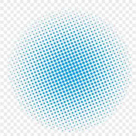 Blue Halftone Circle Dots PNG