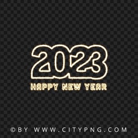 Sparkling Happy New Year 2023 Fireworks HD PNG