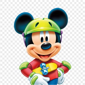 Cartoon Mickey Mouse Sport Helmet PNG Image