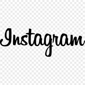 Instagram Logo Font Word Text Black